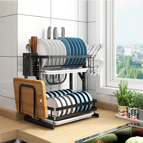 kitchen sink and drying rack